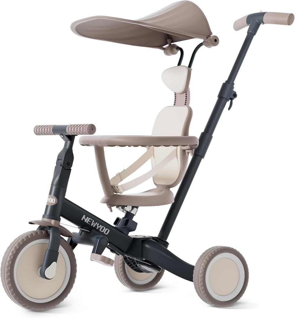 newyoo TR009 6-in-1 Tricycle for Toddlers 1-3, Toddler Bike, Birthday Gifts