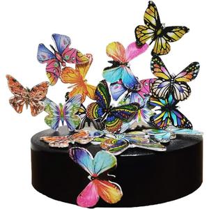 Desk Sculpture Butterflies Desktop Stress Relief Toy Fidget Toy for Anxiety Office Gift (22pcs Butterflies)