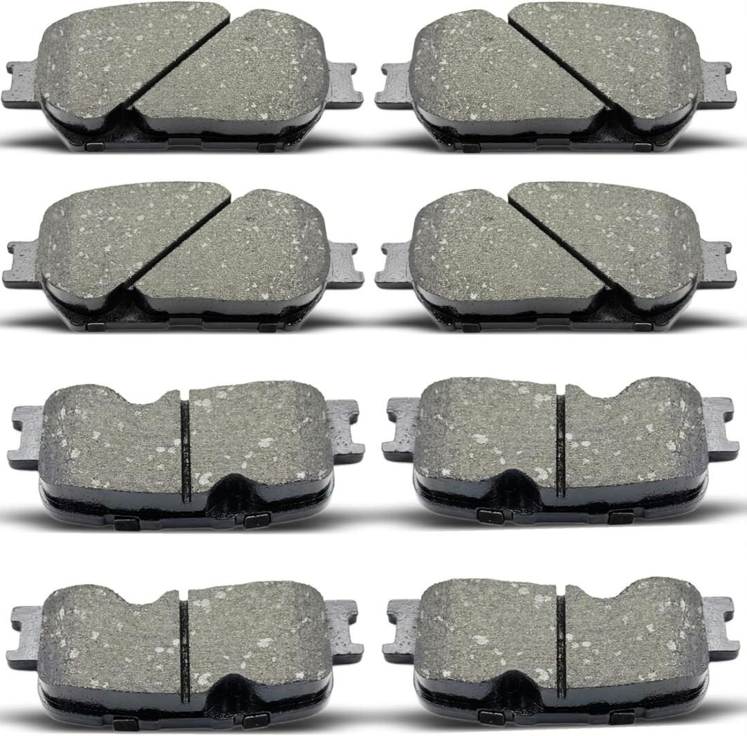 D908 D885 Front Rear Ceramic Brake Pads Set Fit For 2002 2003 2004 2005 2006 TOYOTA CAMRY (8 pcs)