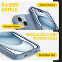 OtterBox iPhone 16e, iPhone 15, iPhone 14, and iPhone 13 Commuter Series Case - MagSafe Edition - Blue, Slim & Tough, Pocket-Friendly, with Port Protection - Crisp Denim