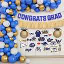 KatchOn, Blue and Gold Graduation Balloons Arch Set - Huge Pack of 70| Congrats Grad Banner,graduation Photo Props, Lanterns for Graduation Decorations 2025 | Grad Party Supplies