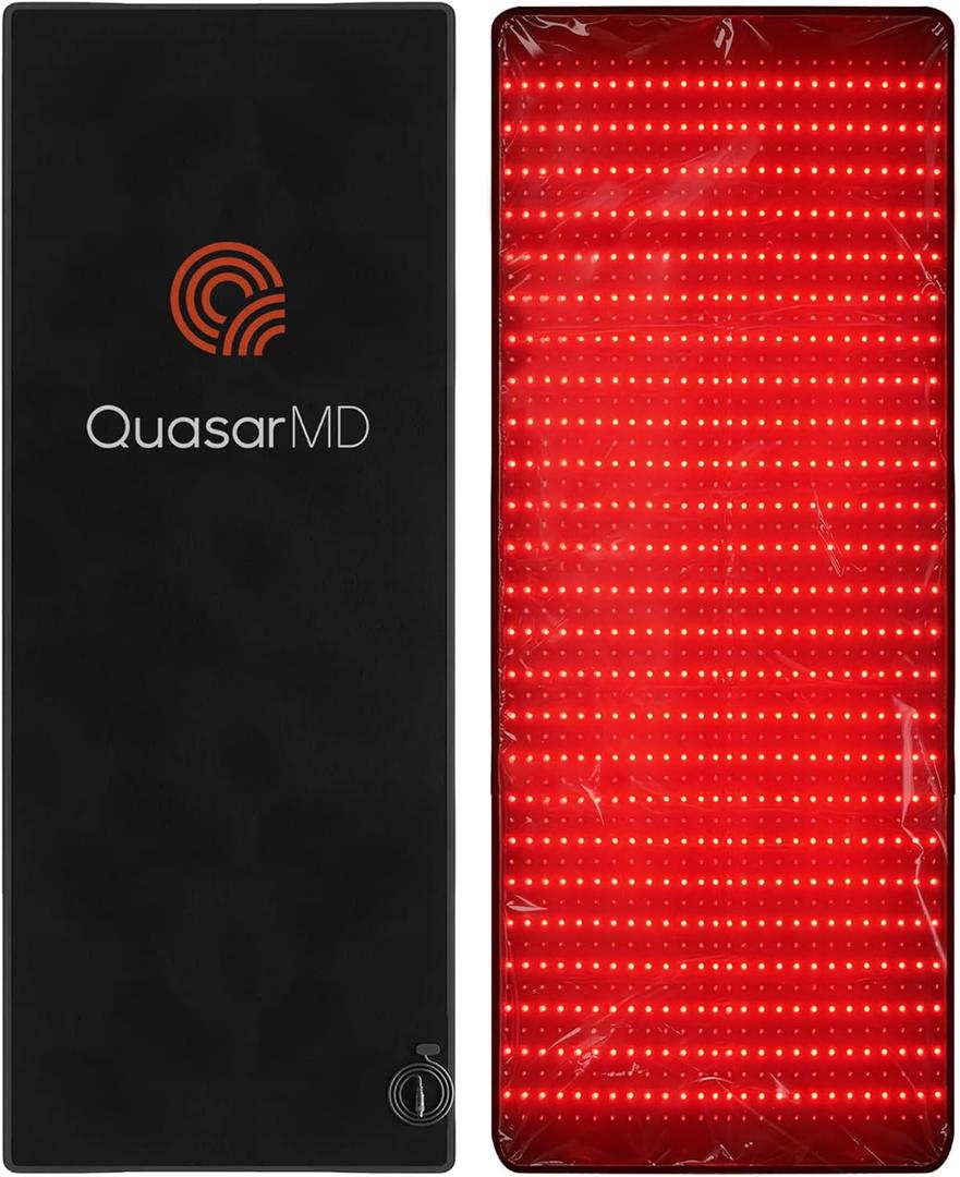 QuasarMD Medical-Grade Full Body Red Light Therapy Mat for Pain Relief | 1440 PCS High-Power 5050 LED, Max Light-Through TPU, Stable Wavelength 660nm & 850nm Near-Infrared Light for Enhance Recovery