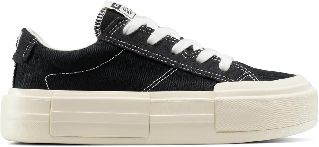 Converse Unisex Adult Cruise Canvas Low Top Sneaker (11.5 Women/10 Men, Black/White/Black)