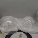 2 Pack Dog Fence Window, Plastic Pet Dome Clear View Pet Peek Window for Dog, Cat, Horse, Pet Supply, 12.4 x 4.9 Inch