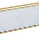 Quartet Glass Dry Erase White Board, Desktop Computer Pad for Notetaking, 18" x 6" Whiteboard, Clean Erase Surface with Storage, 1 Dry Erase Marker, Marble Surface (GDP186M)