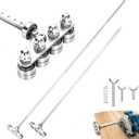 2 Pack Positioning Calipers for Circular Saw, 23.6" & 31.5" Adjustable Cutting Guides, Four-Axis Precision Measuring Tool for Woodworking, Accurate Parallel Positioning Rail for Straight Cuts（Metric）