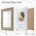 XUANLUO 3 Pack 4x6 Inch Picture Frames Farmhouse Rustic Vintage Distressed Wood Grain Photo Frame with HD plastic cover for Table Top Display and Wall Hanging