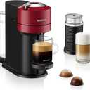 Nespresso Vertuo Next Coffee and Espresso Machine by Breville with Milk Frother, 1.1 liters, Cherry (Red)