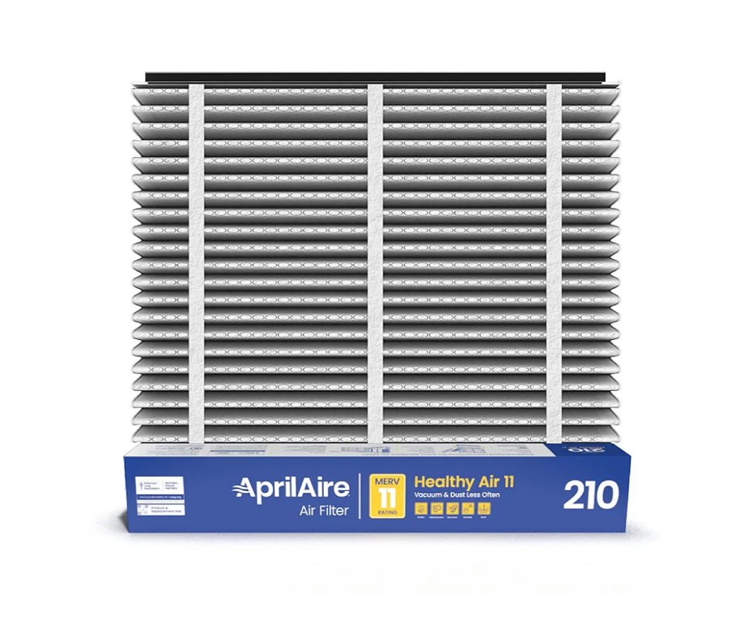 AprilAire 210 Replacement Filter for AprilAire Whole House Air Purifiers - MERV 11, Clean Air & Dust, 20x25x4 Air Filter (Pack of 1)
