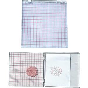 Arbuya Acrylic Stamp Block with Grid 6.3x6.3 Perfect Positioning Stamping Platform Clear Stamps Scrapbook Craft Stamping Tool for Card Making Scrapbooking Journaling and Other Paper Crafts-AT001