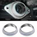 2PCS ID 60mm Car Exhaust Flange Gaskets,Sealed Exhaust Manifold Gasket for Manifold and Piping Connections,Universal Replacement Exhaust Donut Gasket for Noise Reduction (60mm)
