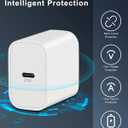 30W USB C Fast Charger for Google Pixel 10/10 Pro XL/Fold/9/9 Pro XL/8/8a/8 Pro/7/7a/6/5/4/3 XL, 30 Watt Type C Super Fast Wall Charger Block with 6FT USB-C Charging Cable (White)