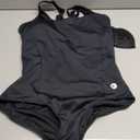 baleaf Women's Racerback Athletic One Piece Modest Bathing Suit (Large, Black)