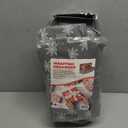 HOLDN STORAGE Premium Wrapping Paper Storage Container - Durable 600D Tear-Proof, Fits 27 Rolls Gift Wrap, Extra Pockets for Ribbons & Bows, Underbed Storage - Ideal for Holiday Christmas, Grey/White Snowflakes