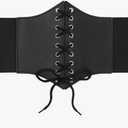 Women's Elastic Waist Belt Wide Waspie Corset Belts for Women L