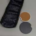 Black Leopard Print Cheetah Steering Wheel Cover for Women, Anti-Slip Breathable High Elastic Neoprene Car Steering Wheel Cover, Universal 15 Inch for Cars, SUVS, Includes 2 Ceramic Cup Coasters