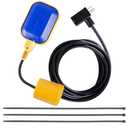 Universal Tethered Float Switch with 10ft Cable and Adjustable Counterweight- Ideal for Sump Pumps, Water Tanks, Sewage Pools, and More - 16 Amp Maximum Pump Run Current, IP68 Waterproof