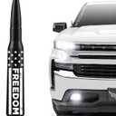EcoAuto Car Antenna Topper Fits All Chevy & GMC Truck Model Years - Radio Antenna Topper for Truck Made with Military Grade Aluminum - Anti Chip & Anti Theft Design (Freedom)