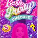 Barbie Party Unboxed Chelsea Doll Set, Glam Party Series with 6 Surprises Including Pet & Color Change 
