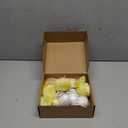 9 Pcs Spring Easter Chicken Decoration Set 4 Pcs Realistic Plush Little Chick Figurine Fluffy Chicks 4 Pcs Craft Foam Egg 1 Bag Yellow Easter Grass for Photography DIY Crafting Easter Hunt Party