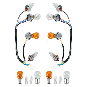 2 Pcs Tail Light Lamp Wiring Harness Socket Holde with 16 Bulbs Fit for Sonata 2011 2012 2013 2014 Replece 92450-3Q000