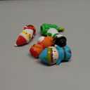 5 Pieces Christmas Finger Puppets Toys for Kids Elk Santa Claus Snowman Christmas Tree Character Party Favors Goodie Bag Fillers