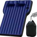 SUV Air Mattress: Inflatable Car Air Mattress for Camping, Portable Car Bed with Air Pump & 2 Pillows, Flocking Sleeping Pad Mattress for Home Car Travel Camping, Black (Model Y Mattress)