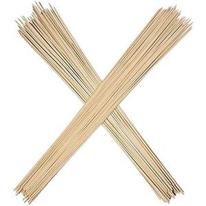 Eco Craft Stix Smores Sticks 36". Pack of 100 Count Marshmallow Roasting Sticks. Disposable Marshmellow Sticks Camping Heavy Duty Smores Skewers for Outdoor Fire Pits. (ECS36InchSmoresstix-100CT)