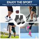 DRNAIETY 2 Pairs Ankle Brace Socks for Women & Men, Ankle Compression Sleeve for Plantar Fasciitis, Achilles Tendonitis, Neuropathy, Foot Arch Support Socks | Comfortable and Breathable (XL)