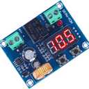 Digital Low Voltage Protector Disconnect Switch Cut Off 12V Over-Discharge Protection Module for 12-36V Lead Acid Lithium Battery Low Voltage Cutoff for Solar Panel Lighting System