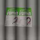 Gamakatsu 217314-40 Salmon/Steelhead Leader Hook (3 Pcs), Size 4/0-40, Red 2 Pack