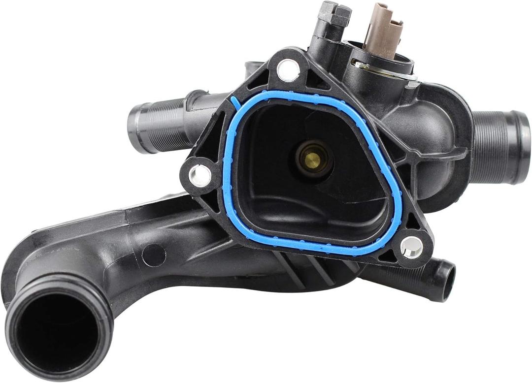 902-812 Engine Coolant Thermostat & Housing w/Gasket Sensor for Mini Cooper R55 R56 R57 2007-2013 Cooper Countryman 2011-2013, 11537534521 11538699290