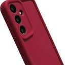 Puxicu Slim Case for Samsung Galaxy A56 5G, Enhanced Camera Protection, Shockproof Skin-Friendly Touch Soft Case Cover for Samsung Galaxy A56 Phone, Wine