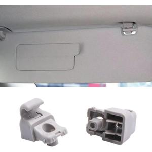 Sun Visor Hook Clips OE Replacement Clips Compatible with 2019-2023 Tesla Model 3 / (Gray), 2 PCS