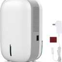 Mini Dehumidifier for Small Bathroom. Quiet. Auto Shut-OFF. Power Off Memory. Electric Dehumidifier for Small Space. Good for Bathroom Basement Bedroom Closet Safe Pantry RV Camper Yacht