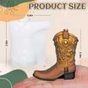 FYSUIMU Shoe Candle Mold 3D Cowboy Cowgirl Boot Silicone Soap Mould for Chocolate Fondant Clay Resin Crafts Candle Making DIY Decoration