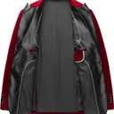 Mens Velvet Blazer Slim Fit Tuxedo Suits Jacket Shawl Collar Solid Jacket Wedding Dinner Prom One Button Blazer Jacket (Wine Red)