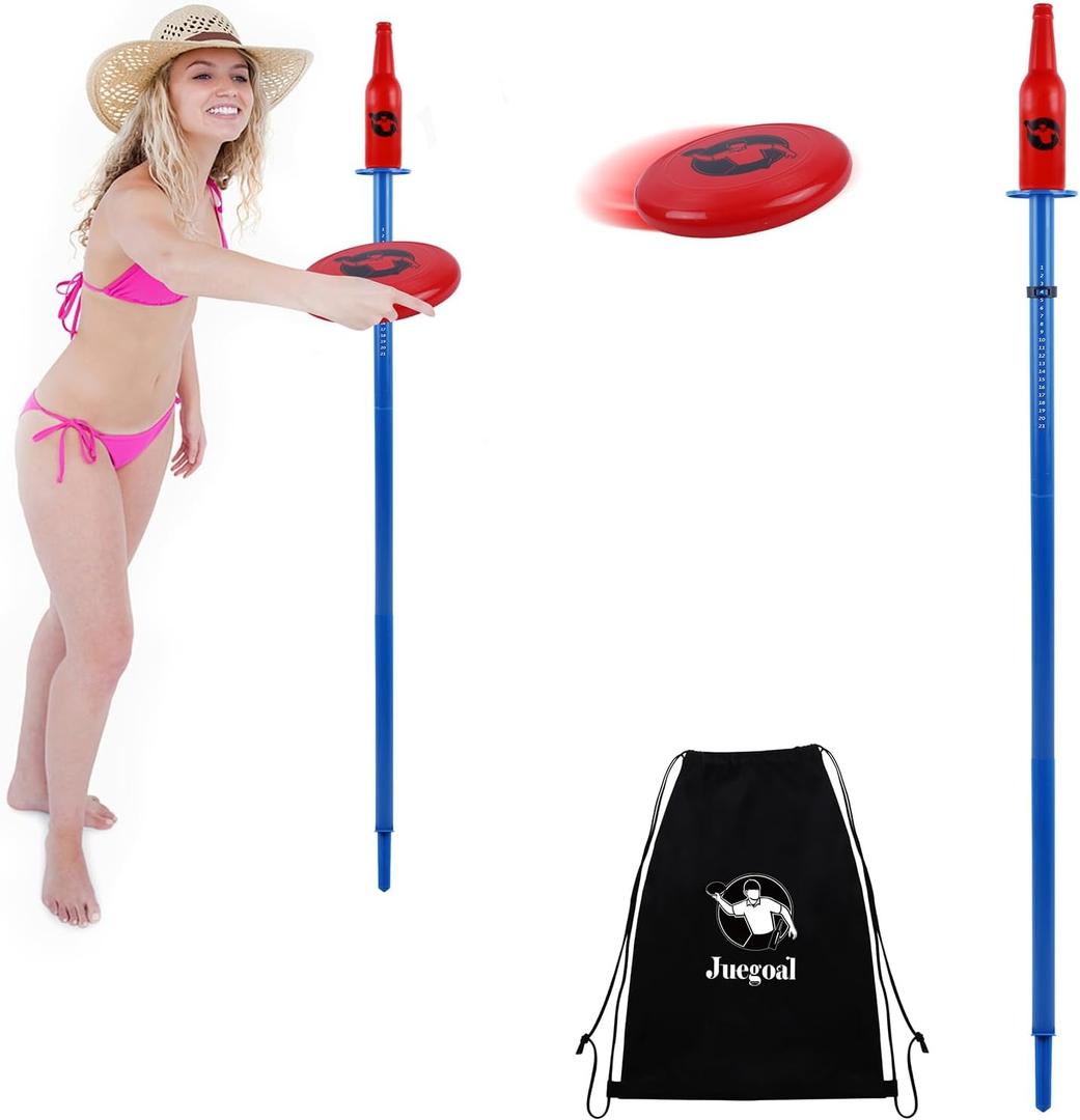 Juegoal Outdoor Flying Disc Game Set, Yard Games Set, Outside Fun Disc Toss Game for Beach Lawn Backyard Park Camping