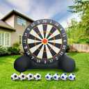 Yujia Inflatable Soccer Board Game for Kids and Adults, 10FT Inflatable Football Target Kick Board, Outdoor Inflatable Games with Air Blower & 8 Soccers, Perfect for Family Fun & Carnival Games
