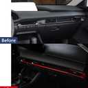 Car Accessories Fit for 2019 2020 2021 2022 2023 2024 2025 Mazda 3 Axela Inner Dashboard Center Console AC Air Vent Outlet Cover Trim (Red) ABS 4 PCS