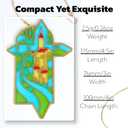 2 x Cross Car Rearview Mirror Hanger, Beautiful Suncatcher Ornament, Meaningful Christian Gift for Mother’s Day Father's Day, Religious Car Charm for New Drivers
