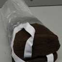 Sintuff Recliner Leg Rest Cushion Sofa Footrest Pillow with Cover Half Moon Bolster Pillow Under Knee Pillow for Sleeping On Back Alleviating Pain, 19.7 x 8 x 3.5 Inch (Coffee)