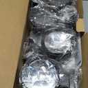 Solar Wall Lights Outdoor 4 Pack, Up and Down Lighting Solar Wall Sconce, Dusk to Dawn Warm White LED, IP65 Waterproof Exterior Decorative Lights for Porch, Patio, Fence, Garage, Garden