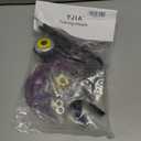 a Pair of Children's Bicycle Riding Flash Silent Training Wheels, Suitable for 12-20 inch Single Speed Bicycles (purple)