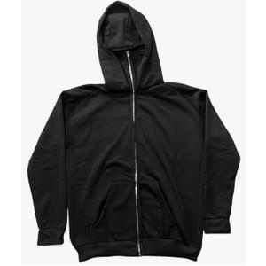 JOFOW Men's Full Zip Hoodies Winter Spring Oversized Loose Fit Warm Fashion Hooded Sweatshirt Size XL