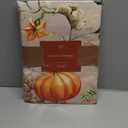 Maison d' Hermine Table Cloth Rectangle Table 100% Cotton 70 x 90 Inches Fall Tablecloth Reusable Everyday Use for Thanksgiving Christmas Decorations Dining Farmhouse Party (Potiron)