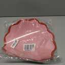 Pink Scalloped Paper Placemats 60 Pcs Disposable Coated Paper Waterproof Place Mat with Wavy Edge Table Decor for Baby Shower Party Supplies Birthday Wedding Banquet Tea Party (13.5 Inch Round)