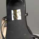 Goderci Kitten Heels with Bow Strappy Heels for Women Square Open Toe Mid Heeled Sandals(6.5, Black)
