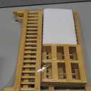 Bmaboo Dish Drying Rack for Kitchen Counter 3-Tier Collapsible Wooden Dish Drying Rack with Utensil Holder Dish Drainer Large Folding Dish Rack with Utensils Flatware Holder 51 pcs Grid