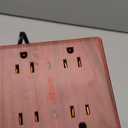 Brown Extension Cord 10Ft, Flat Plug Power Strip Surge Protector, 8 Outlets & 4 USB Ports (2 USB C), Desktop Charging Station Hidden Behind Furniture, Decorative Office Desk Accessories (Walnut Wood)